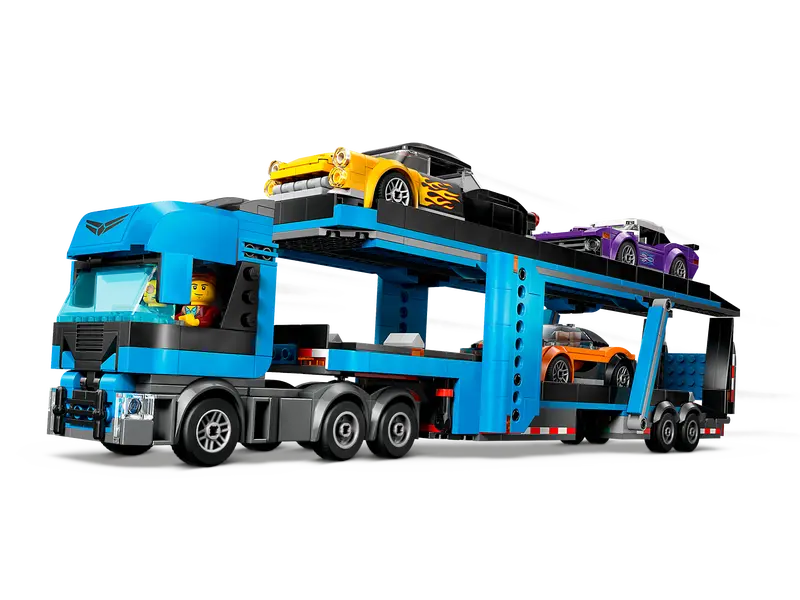 Camion trasportatore con auto sportive