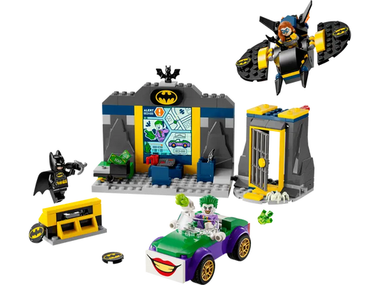 Batcaverna con Batman, Batgirl e The Joker